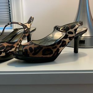Leopard open toe sandal Liz Claiborne
